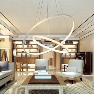 lampara led de aros flotantes airstream